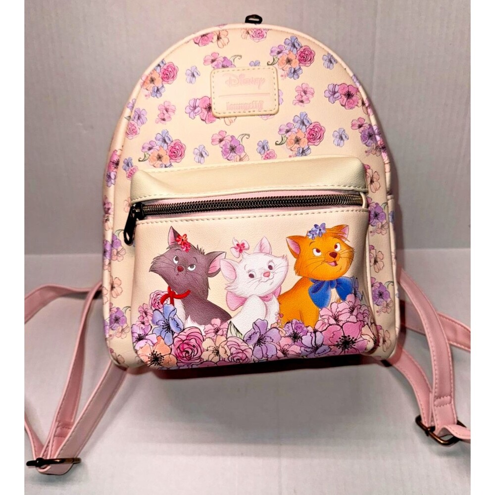 Loungefly Disney The Aristocats Trio Floral Mini Backpack